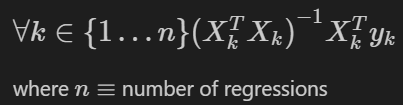 Multiple Groupings Matrix Formula