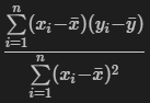 Simple Linear Regression - Slope (Coefficient) Formula