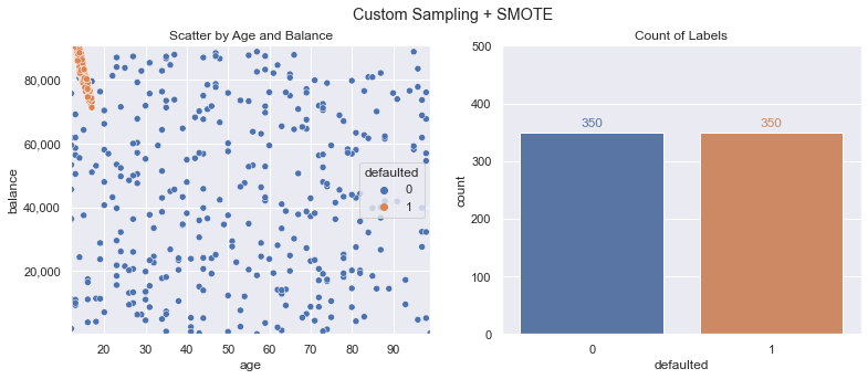 Custom Sampling + SMOTE Adjusted Training Data